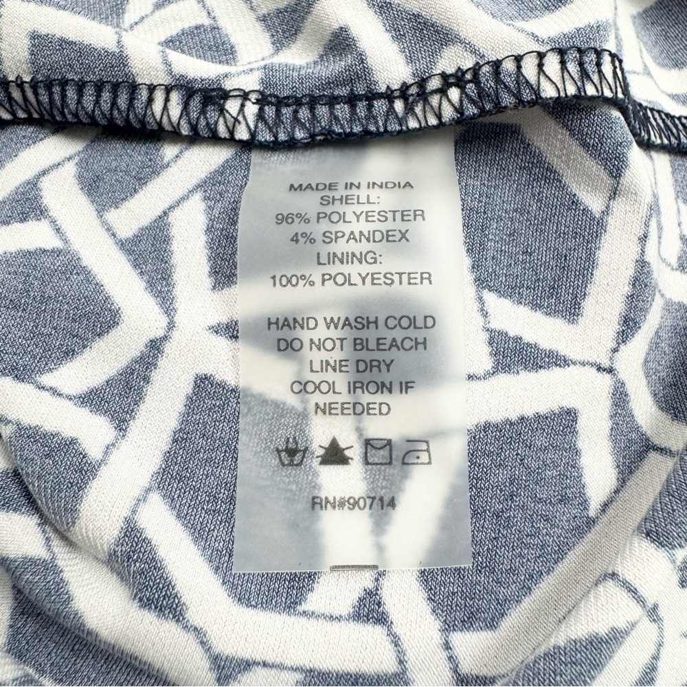 Chaus Navy Print Dress Size 2X - Picture 15 of 16